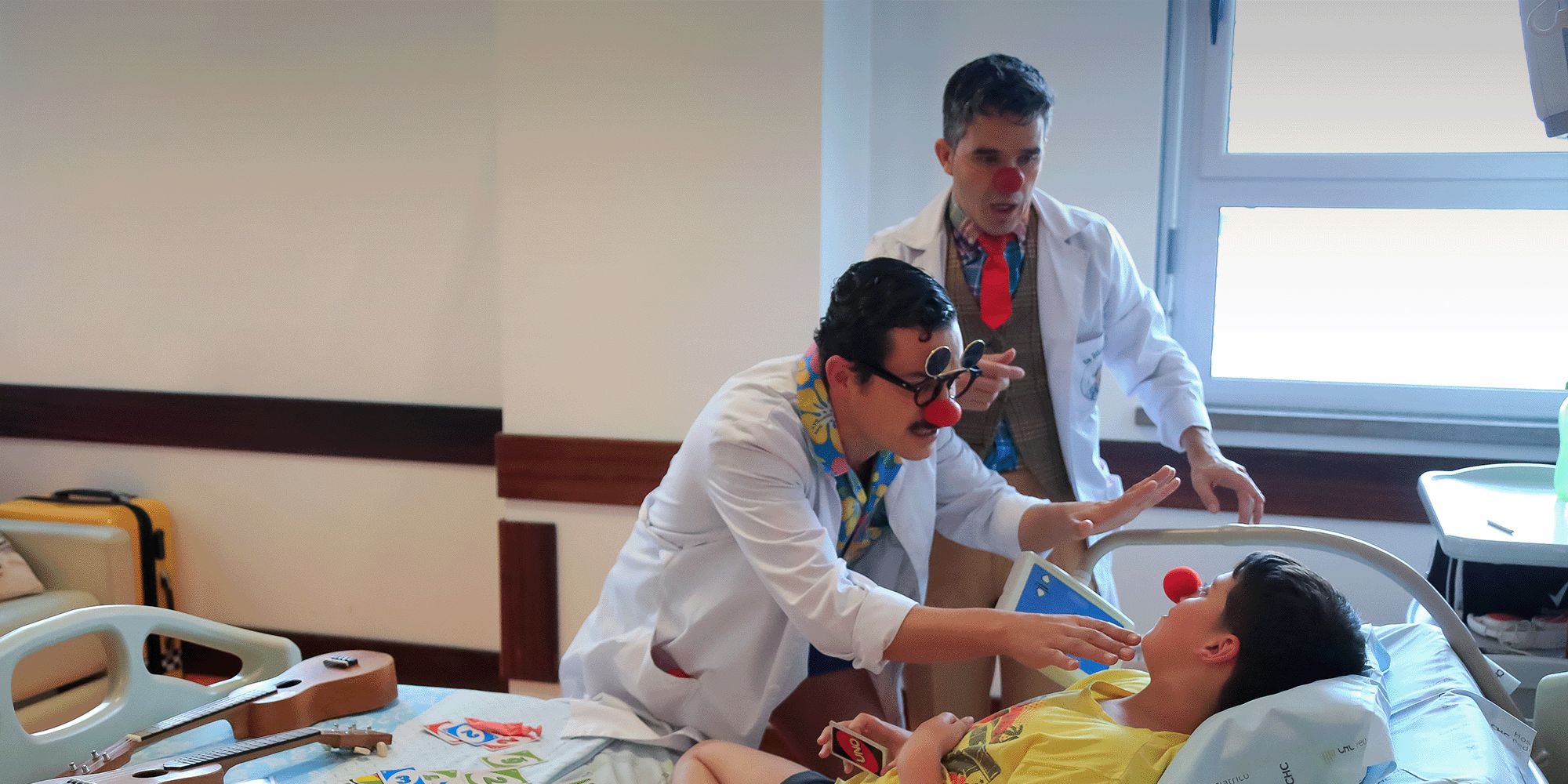 palhaços no hospital