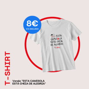 T-shirt solidária Operação Nariz Vermelho